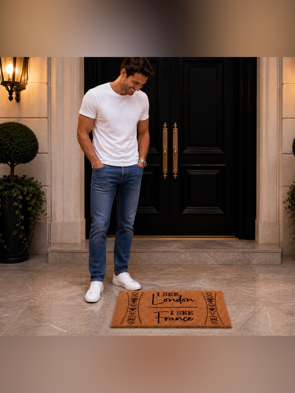 Designed and hand crafted by me Coir Doormat Bulk 30x17” w/non slip PVC backing - Picture 3 of 12